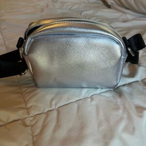 Silver Crossbody Bag